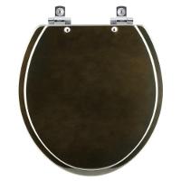 Assento Sanitário Soft Close Convencional Oval Marrom Degrade Para Vaso Ideal Standard - 1