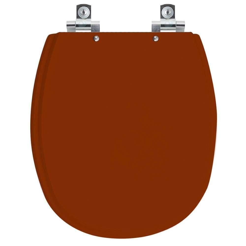Assento Sanitário Soft Close Aspen Caramelo Para Vaso Deca - 1