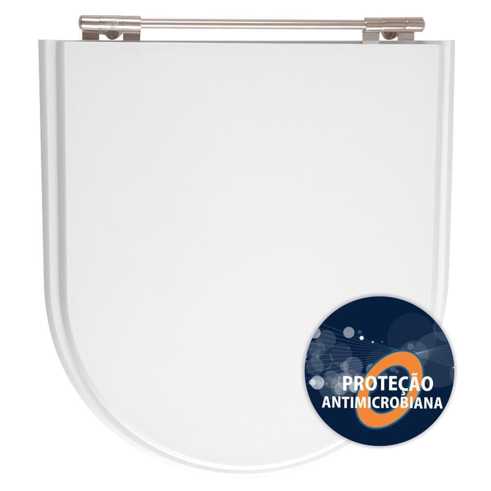 Assento Sanitário Poliéster Anti Bactéria Calypso Branco Para Vaso Incepa Laufen - 1