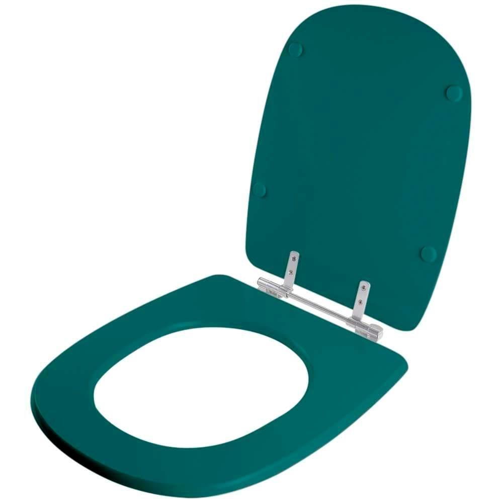 Assento Sanitário Poliester Paris Verde Amazonia Para Vaso Ideal Standard - 2