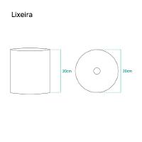 Lixeira Para Banheiro Bege Claro 20 X 20cm 6,2l - 3
