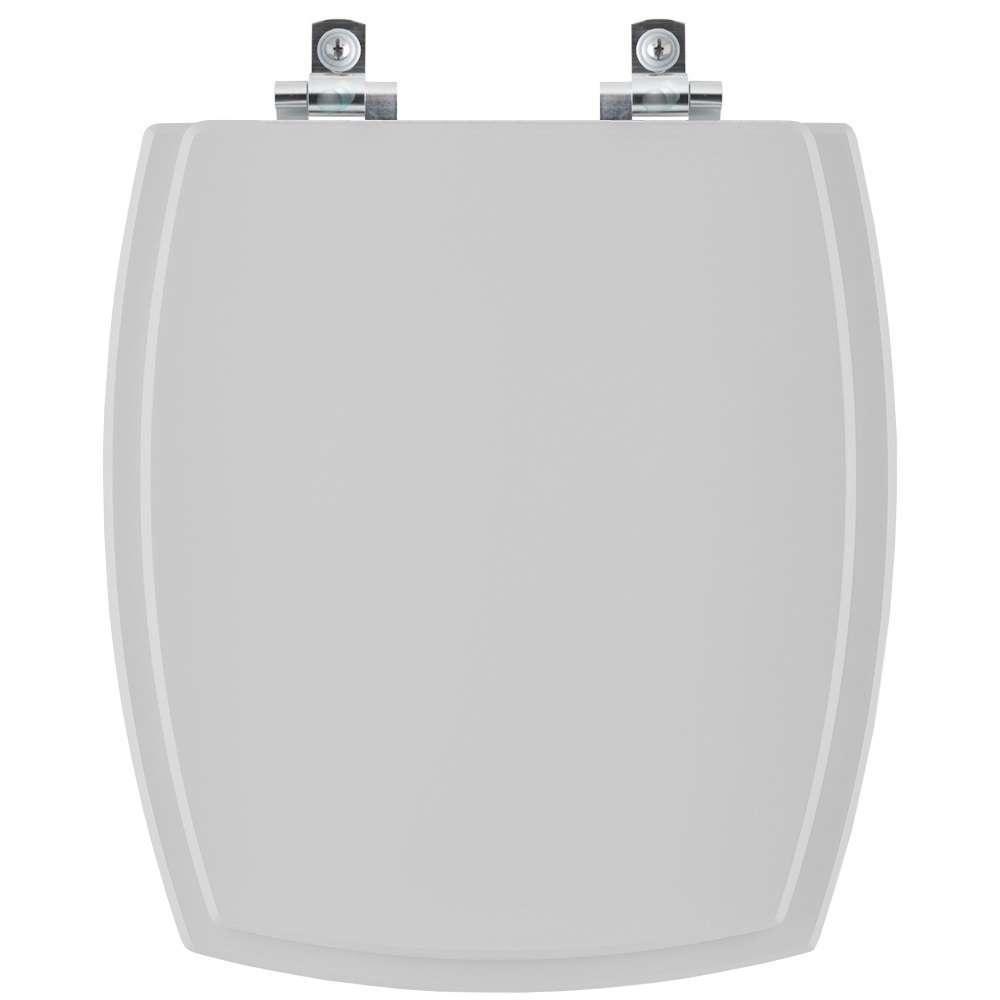 Assento Sanitário Soft Close Anturius Cinza Claro Para Vaso Luzarte - 1