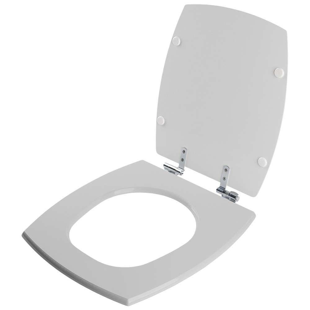 Assento Sanitário Soft Close Anturius Cinza Claro Para Vaso Luzarte - 2