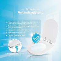 Assento Sanitario Poliester Antibacteriano Nexo Branco Para Vaso Roca - 3