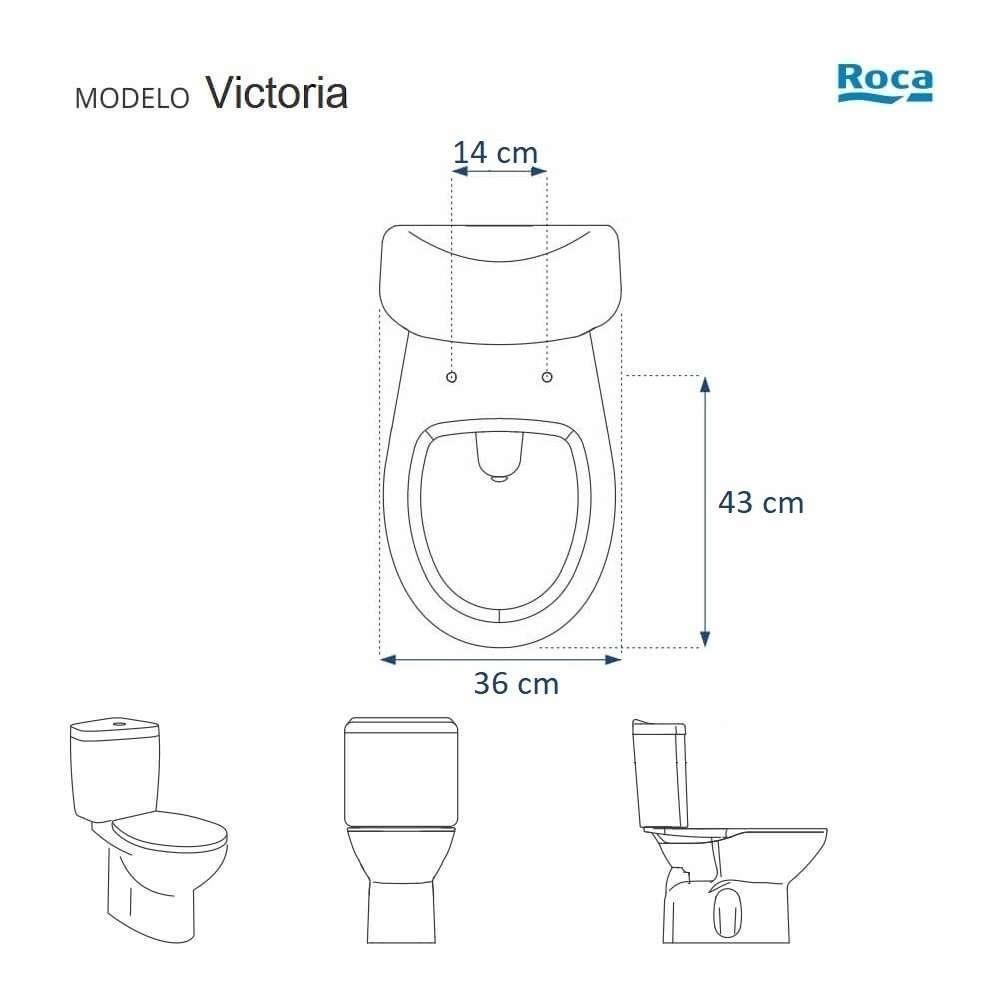 Assento Sanitario Poliester Antibacteriano Victoria Branco Para Vaso Roca - 4