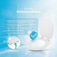 Assento Sanitario Poliester Antibacteriano Victoria Branco Para Vaso Roca - 3