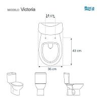 Assento Sanitario Poliester Antibacteriano Victoria Branco Para Vaso Roca
