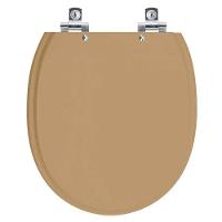 Assento Sanitário Soft Close Village Bege Castor Para Vaso Deca - 1