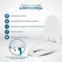 Assento Sanitário Studio Branco Para Vaso Incepa - 3