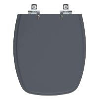 Assento Sanitário Soft Close Laguna Cinza Plus Para Vaso Hervy - 1