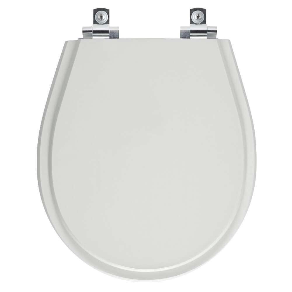 Assento Sanitário Soft Close Aries Cinza Claro Para Vaso Eternit - 1