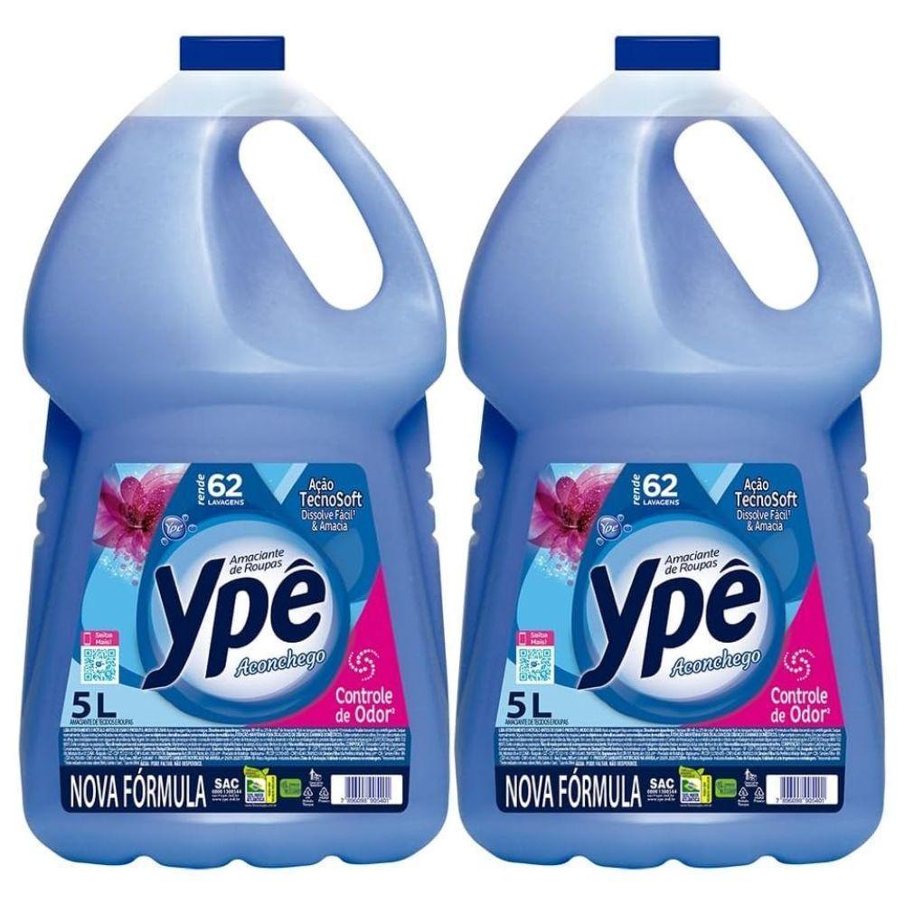 Kit 2 Amaciante De Roupas Tradicional Ypê Aconchego 5l - 1