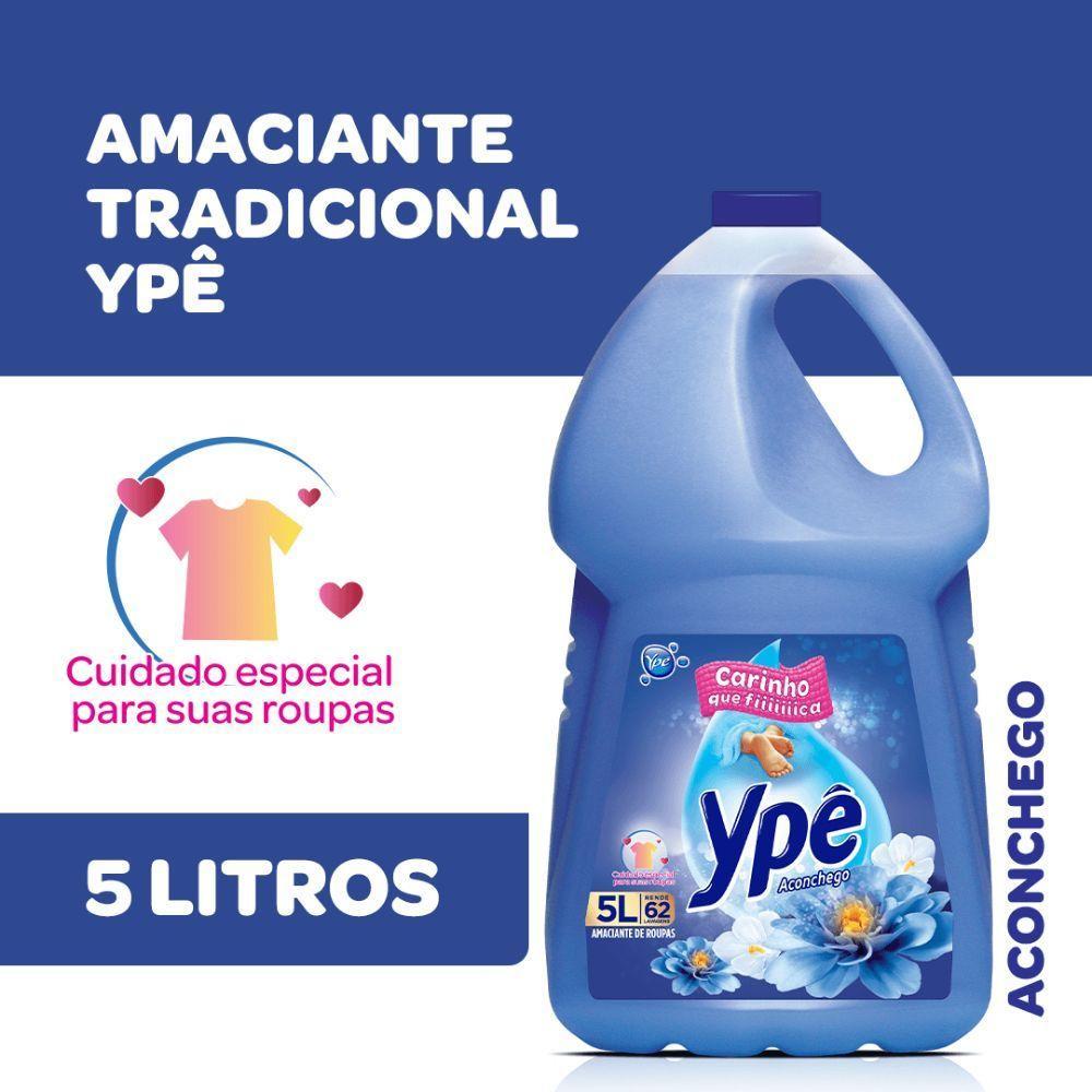 Kit 2 Amaciante De Roupas Tradicional Ypê Aconchego 5l - 6