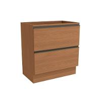 Balcão De Cozinha Maxxi G755 2 Gavetas S/ Tampo 80cm Canela - Kappesberg - 1