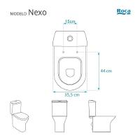 Assento Sanitário Mdf Soft Close Nexo Onix (preto Fosco) Para Vaso Roca Com Ferragem Dourada - 2