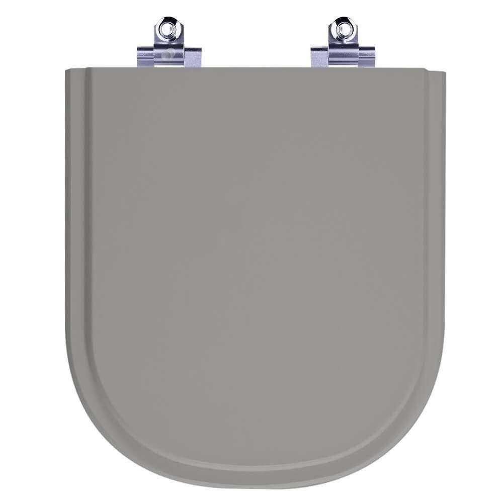 Assento Sanitário Laqueado Soft Close Vogue Plus Cinza Vip (cinza Escuro) Para Vaso Deca - 1