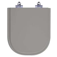 Assento Sanitário Laqueado Soft Close Vogue Plus Cinza Vip (cinza Escuro) Para Vaso Deca - 1