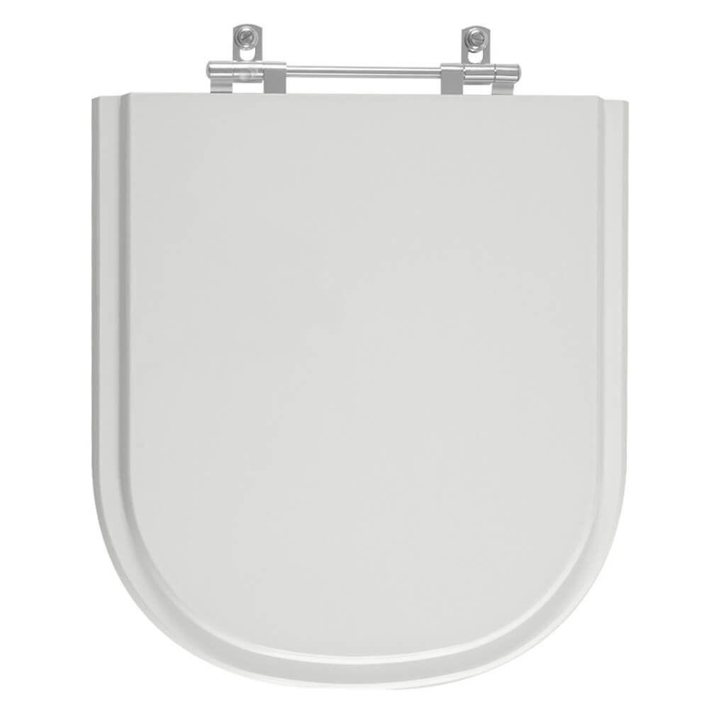 Assento Sanitário Poliester Vogue Plus Cinza Real Para Vaso Deca - 1