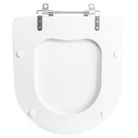 Assento Sanitário Tampa De Vaso Branco Mdf Laqueado Smart Para Bacia Celite - 5