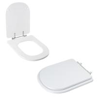 Assento Sanitário Tampa De Vaso Branco Mdf Laqueado Carrara Para Bacia Deca - 2