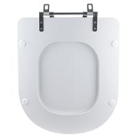 Assento Sanitário Tampa De Vaso Branco Mdf Laqueado Level Para Bacia Deca - 5