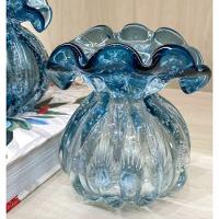 Vaso De Vidro Italy Azul 13,5x11x14 Cm - Lyor - 2