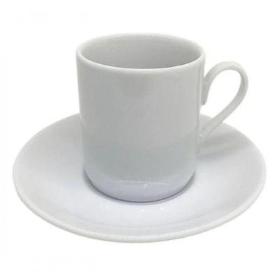 Xícara De Café Porcelana Explosão Com Pires