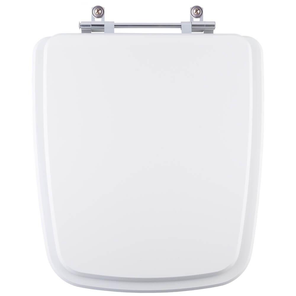 Assento Sanitário Em Mdf Clean Branco Para Bacia Deca - 1