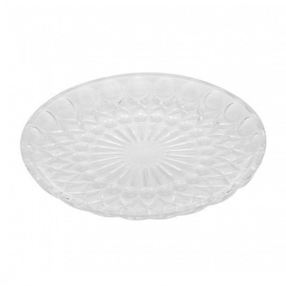 Prato Dublin Em Cristal Com Pe 18x18cm - Lyor - 1