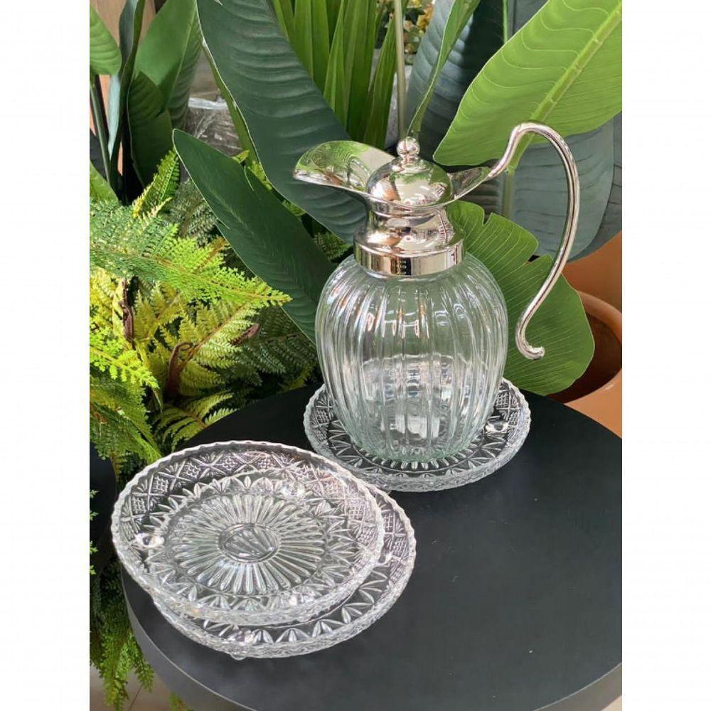 Prato Dublin Em Cristal Com Pe 18x18cm - Lyor - 3