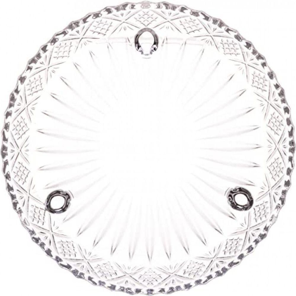 Prato Dublin Em Cristal Com Pe 18x18cm - Lyor - 4