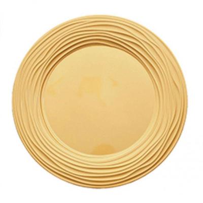 Jogo De 4 Sousplat Mirror Dourado 33 Cm - Mimo Style