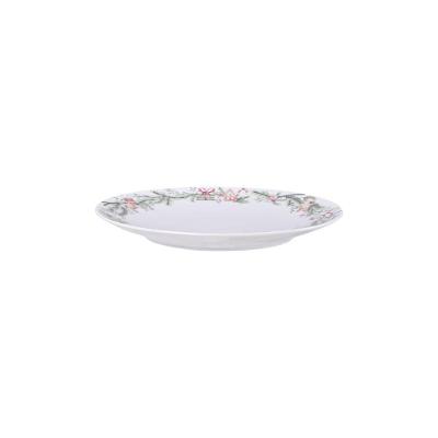 Prato Raso Tramontina Noite Feliz Em Porcelana Decorada 21 Cm