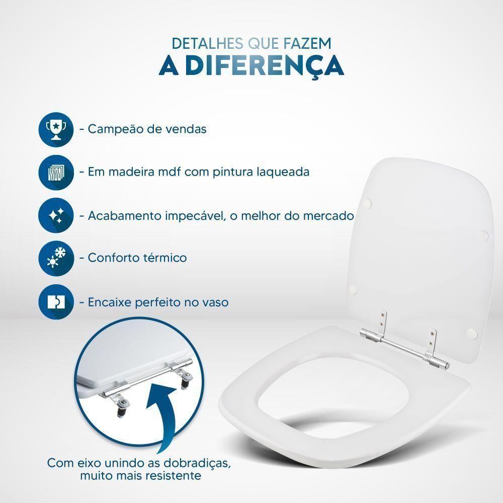 Assento Sanitário Avant Plus Branco Para Vaso Incepa - 3
