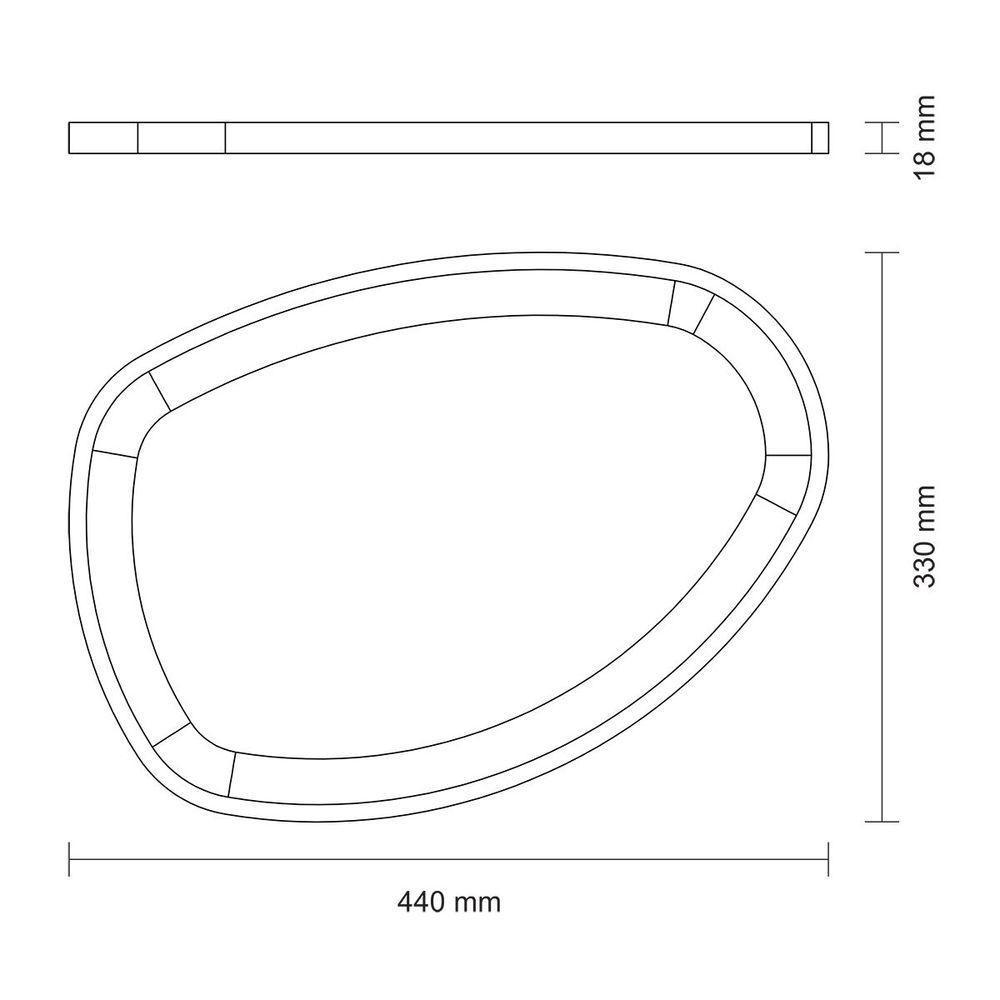 Bandeja Organica Churrasco Tramontina Em Madeira Teca Fsc Com Acabamento Em óleo Mineral 44x33 Cm - 3