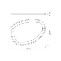 Bandeja Organica Churrasco Tramontina Em Madeira Teca Fsc Com Acabamento Em óleo Mineral 44x33 Cm