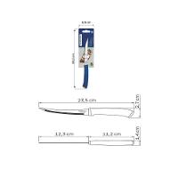 Faca Para Churrasco Tramontina Felice Com Lâmina Em Aço Inox Com Fio Microsserrilhado E Cabo De Polipropileno Azul 5 Pol - 9