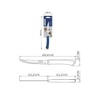 Faca Para Churrasco Tramontina Felice Com Lâmina Em Aço Inox Com Fio Liso E Cabo De Polipropileno Azul 5 Polegada - 6