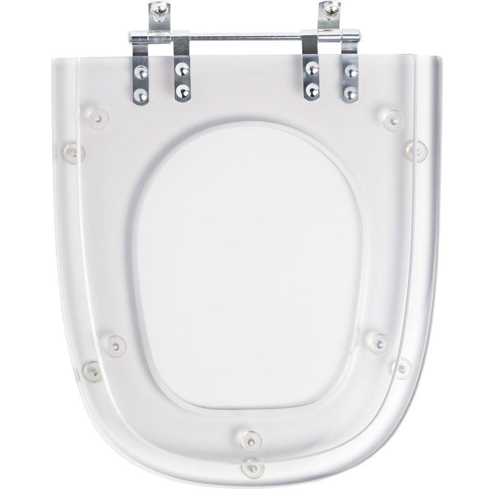 Assento Sanitário Poliester Monte Carlo Transparente - 1