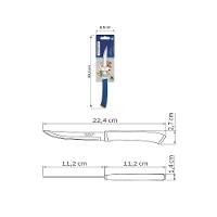 Faca Para Churrasco Tramontina Felice Com Lâmina Em Aço Inox Com Fio Liso E Cabo De Polipropileno Azul 5 Polegada - 7