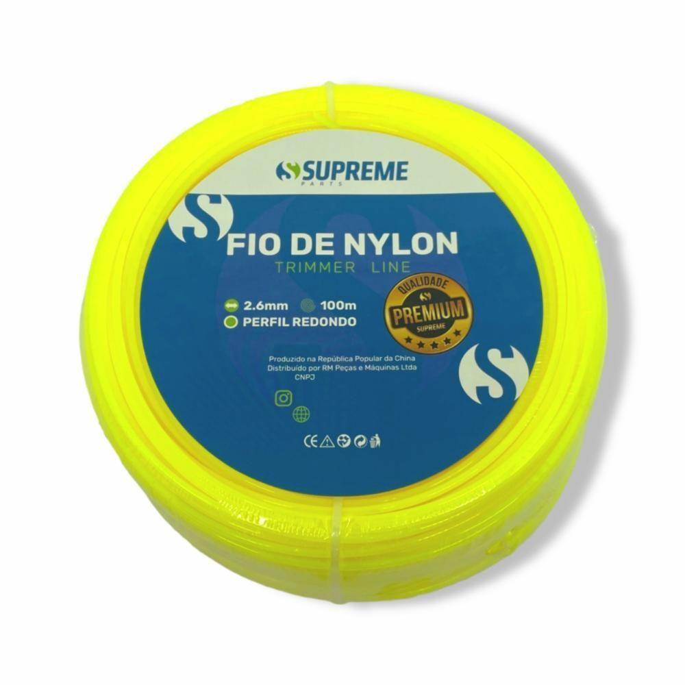 Fio De Nylon Para Roçadeiras 2.6mm Redondo 100 Metros - 4