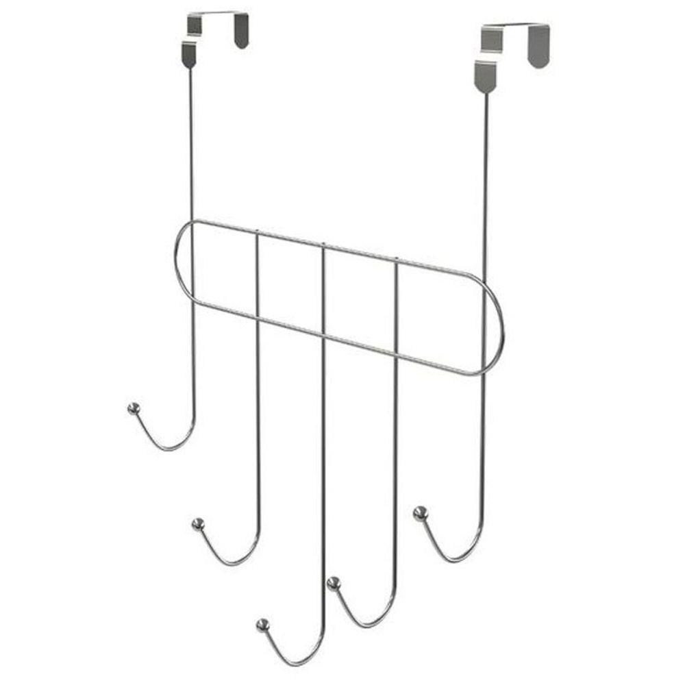 Cabide Multiuso De Porta 5 Ganchos - Stolf Cromado - 1