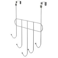 Cabide Multiuso De Porta 5 Ganchos - Stolf Cromado - 1