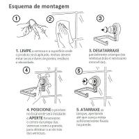 Saboneteira De Parede Com Fixação Por Ventosa - Future único - 2