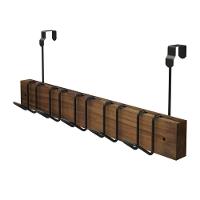 Cabide De Porta Sem Furo Madeira Teca - Stolf 40,5x7 - 1