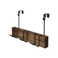 Cabide De Porta Sem Furo Madeira Teca - Stolf 27x7 - 1