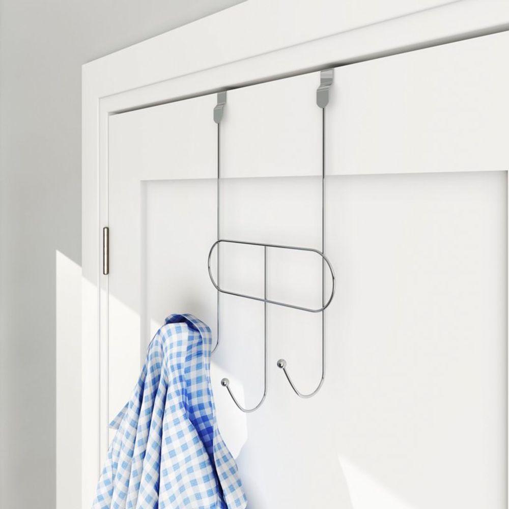 Cabide Multiuso De Porta 3 Ganchos - Stolf Cromado - 2