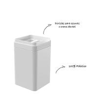 Porta Escovas E Creme Dental Com Divisória - Stolf Branco - 2