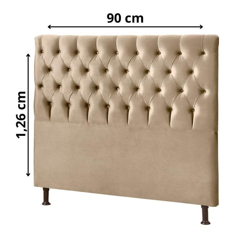 Cabeceira Js Móveis Cristal 140x60 Cm Castor - 5