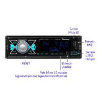 Auto Radio Roadstar Bluetooth - Rs2714br Plus - 3